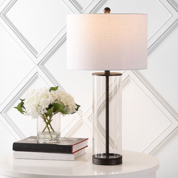 Collins Glass LED Table Lamp - JONATHAN Y